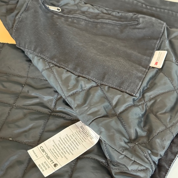 Carhartt Women's Relaxed Fit Washed Duck Insulated Hooded Vest - XL 16/18 - Picture 7 of 14